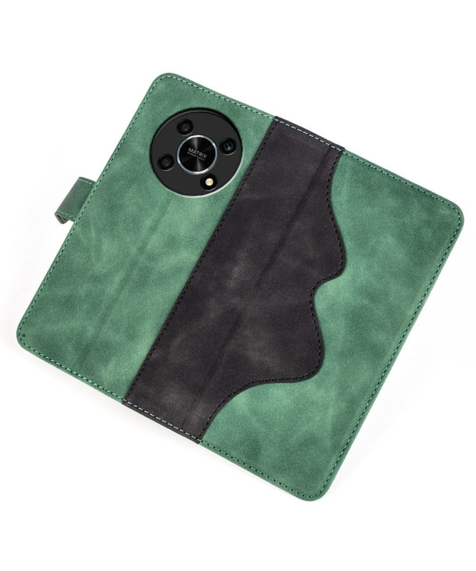 Housse Honor Magic 4 Lite 5G Stand Folio Bicolore