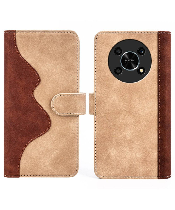 Housse Honor Magic 4 Lite 5G Stand Folio Bicolore