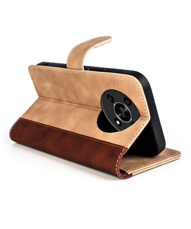 Housse Honor Magic 4 Lite 5G Stand Folio Bicolore