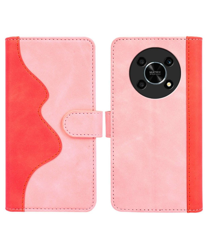 Housse Honor Magic 4 Lite 5G Stand Folio Bicolore