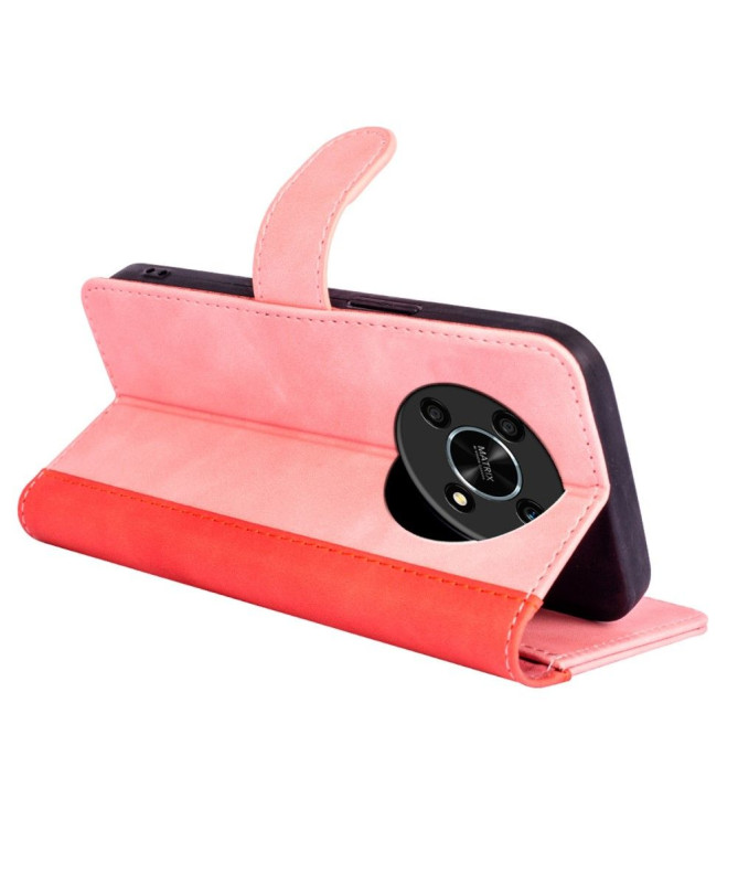 Housse Honor Magic 4 Lite 5G Stand Folio Bicolore