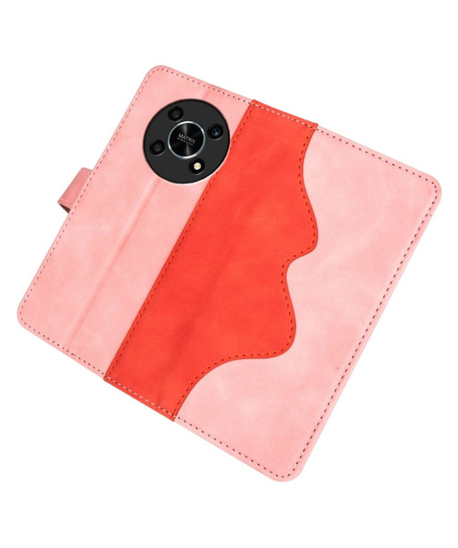 Housse Honor Magic 4 Lite 5G Stand Folio Bicolore