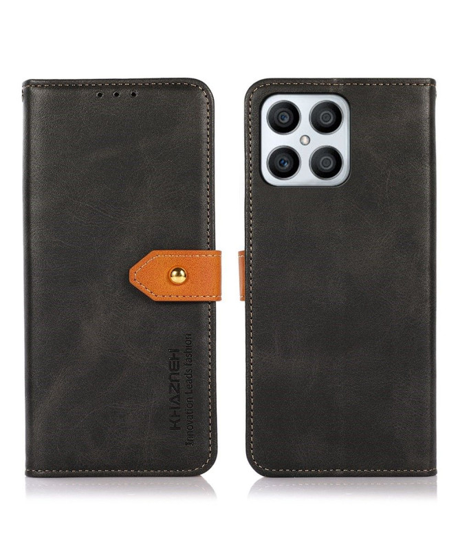 Housse Honor X8 KHAZNEH Bicolore simili cuir