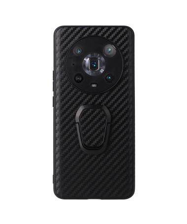 Coque Honor Magic 4 Pro fibre de carbone avec support