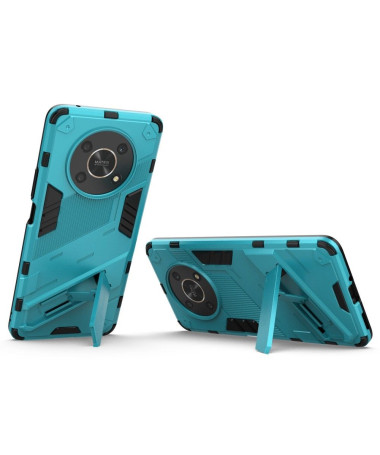 Coque Honor Magic 4 Lite 5G Hybride avec Fonction Support Bleu clair - photo 11
