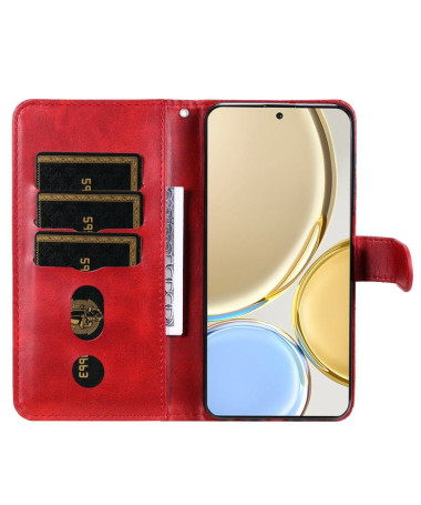 Housse Honor Magic 4 Lite 5G Éléna Portefeuille Rouge - photo 18