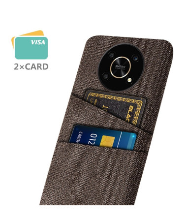 Coque Honor Magic 4 Lite 5G Tissu Porte-Cartes Marron - photo 17