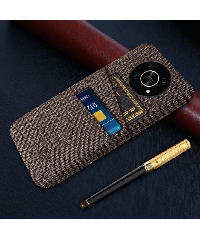 Coque Honor Magic 4 Lite 5G Tissu Porte-Cartes