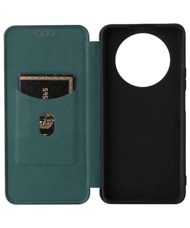 Housse Honor Magic 4 Lite 5G simili cuir fibre de carbone
