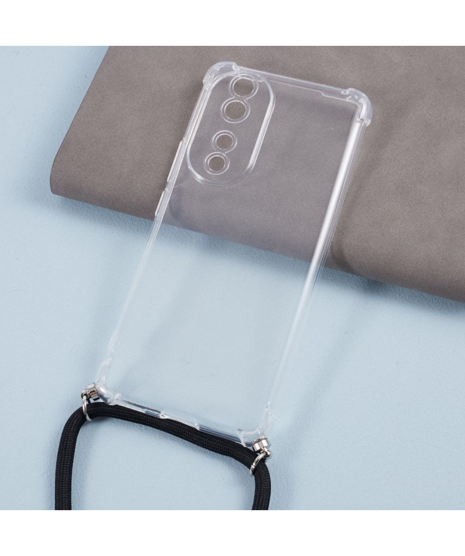 Coque Honor 90 transparente à cordon bandoulière