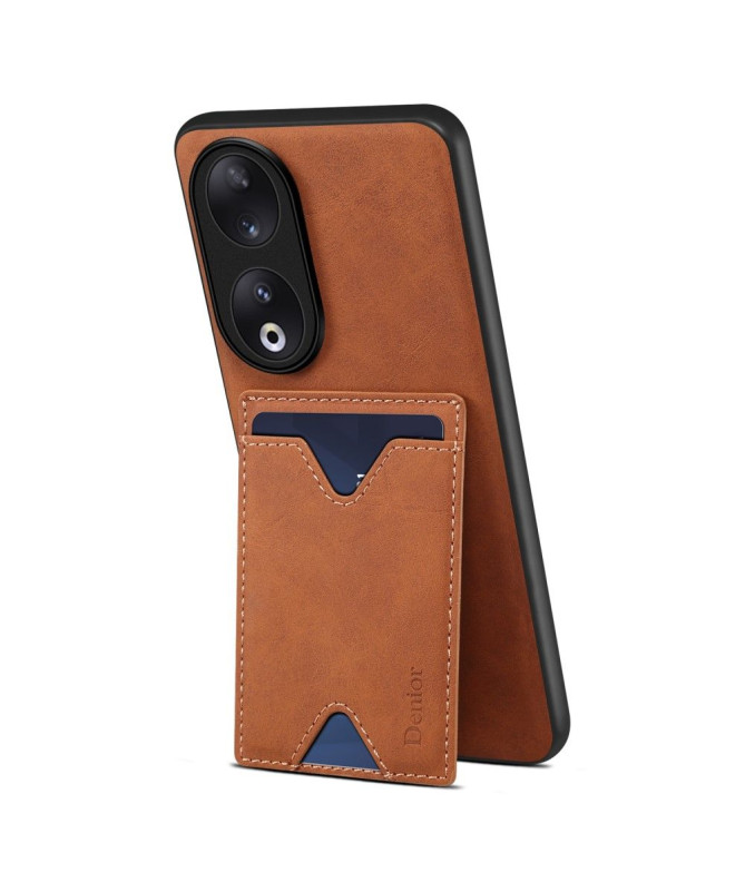 Coque Honor 90 Denior Effet Cuir Porte Cartes