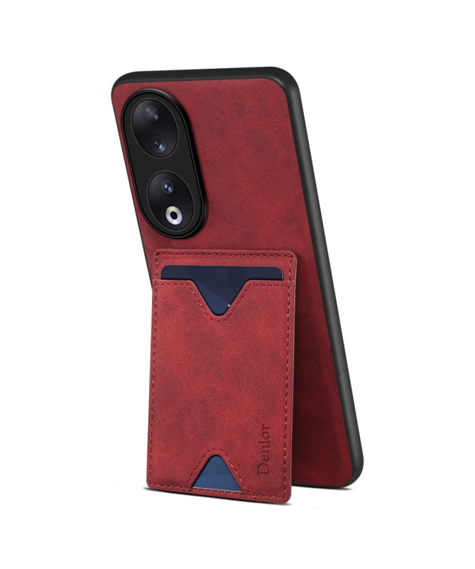 Coque Honor 90 Denior Effet Cuir Porte Cartes