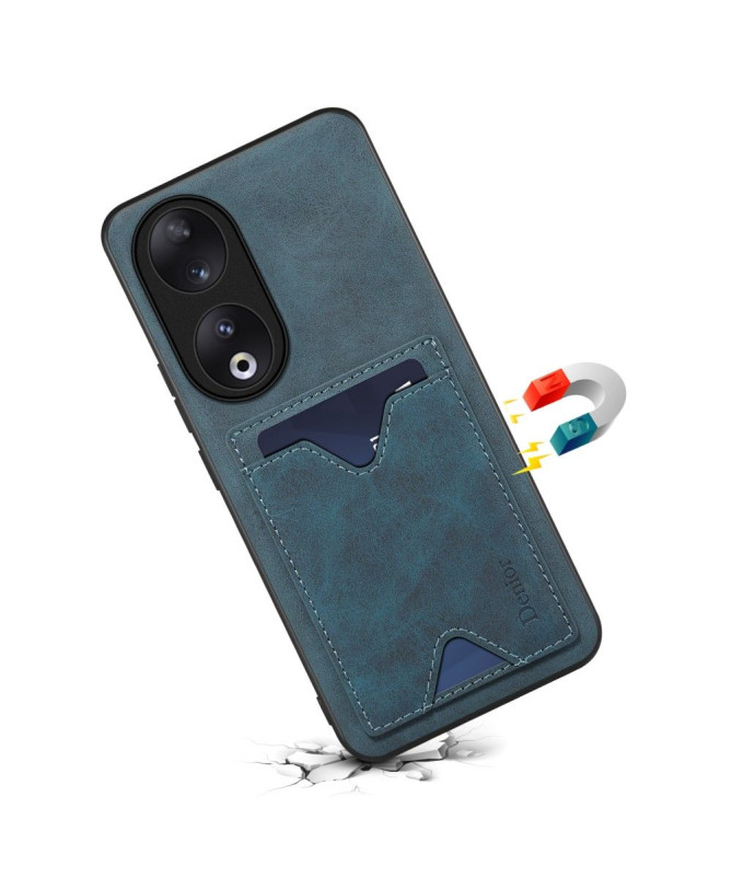 Coque Honor 90 Denior Effet Cuir Porte Cartes