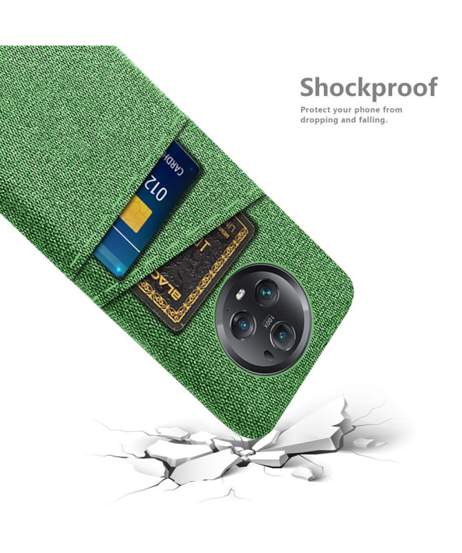 Coque Honor Magic 5 Pro Tissu Porte-Cartes