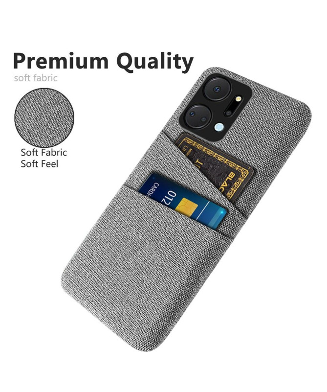 Coque Honor Magic 5 Pro Tissu Porte-Cartes