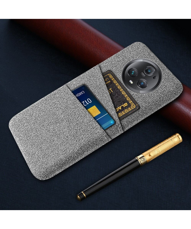 Coque Honor Magic 5 Pro Tissu Porte-Cartes