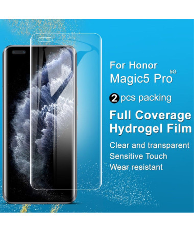 Protection d'écran Honor Magic 5 Pro en hydrogel (2 pièces)