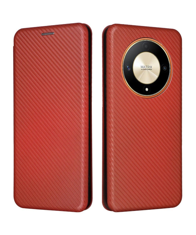 Housse Honor Magic 6 Lite / X9b simili cuir fibre de carbone