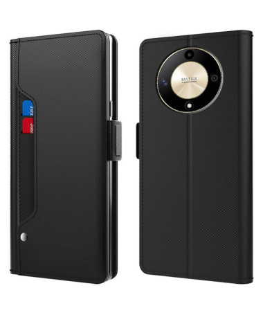 Housse Honor Magic 6 Lite 5G premium porte cartes avec miroir