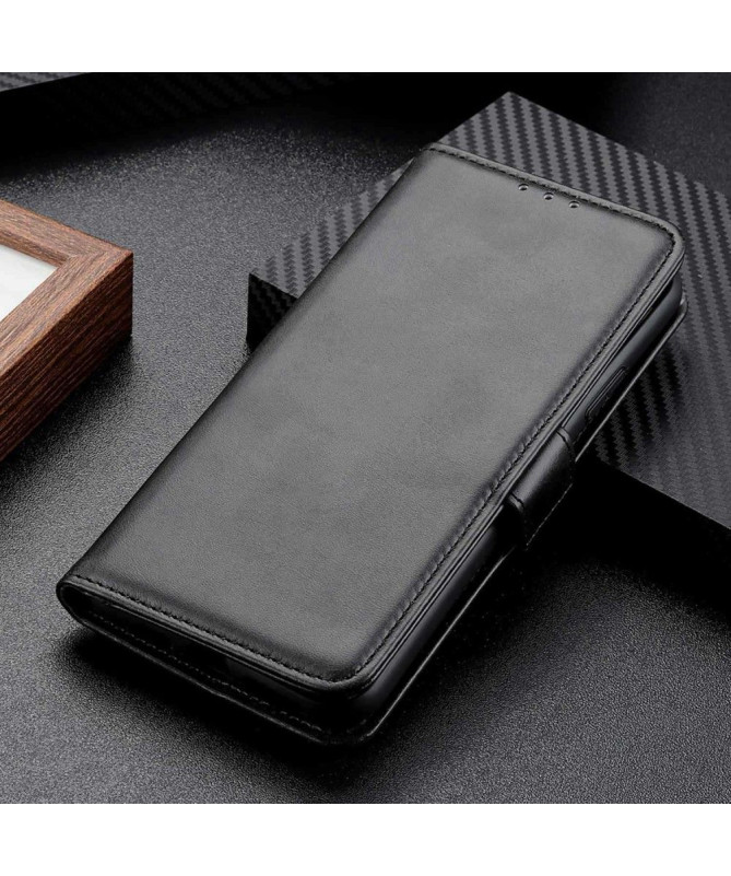 Étui Honor X7a portefeuille revêtement simili cuir mat