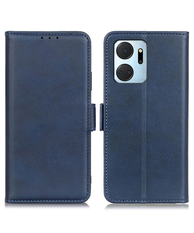 Étui Honor X7a portefeuille revêtement simili cuir mat
