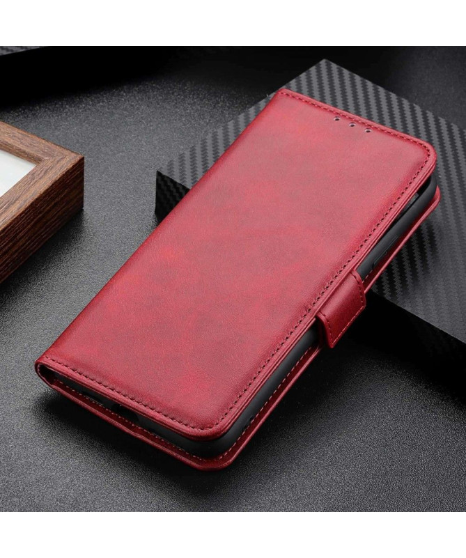 Étui Honor X7a portefeuille revêtement simili cuir mat