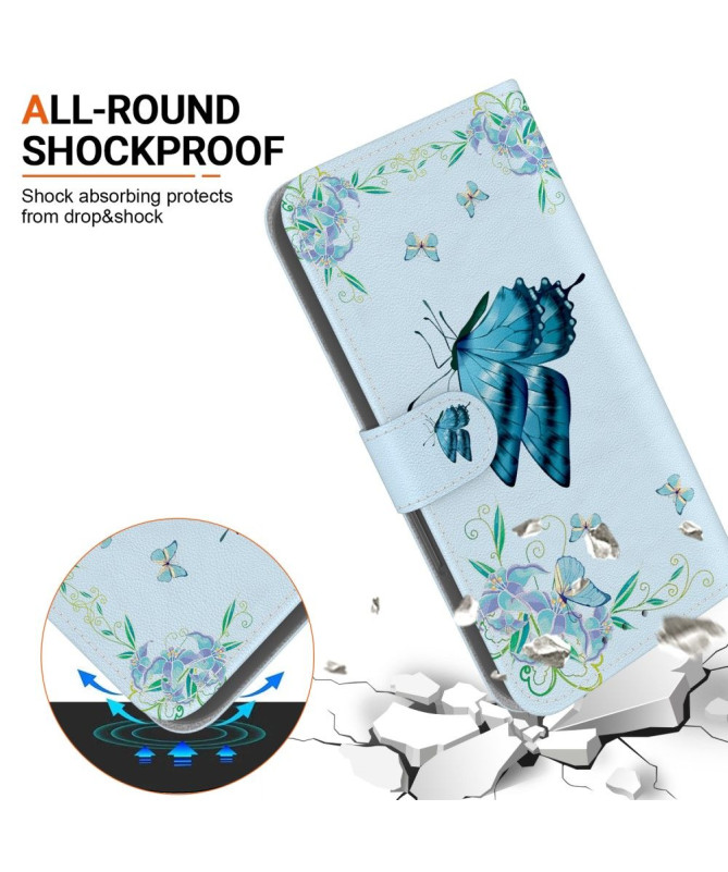 Housse Honor Magic 5 Lite Papillon Céleste