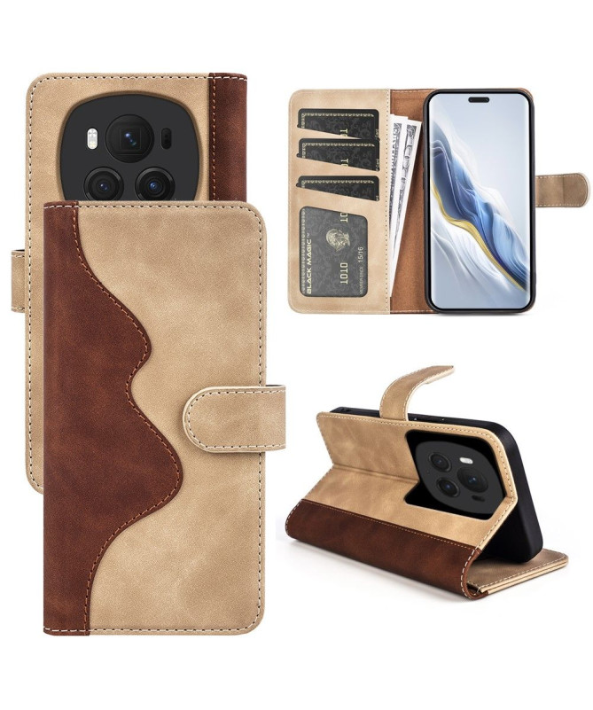 Housse Honor Magic 6 Pro Stand Folio Bicolore