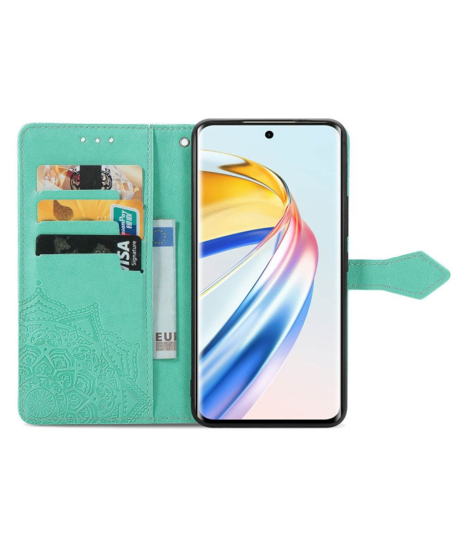 Housse Honor Magic 6 Lite / X9b Mandala Relief