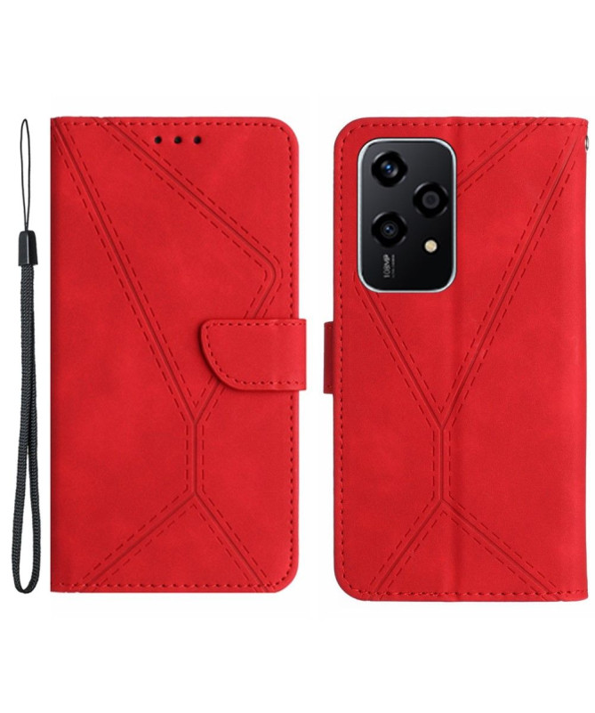 Housse Honor 200 Lite Lines effet cuir rétro