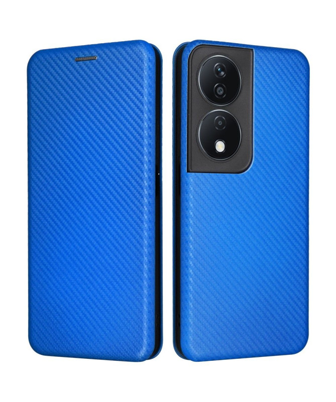 Housse Honor 90 Smart simili cuir fibre de carbone
