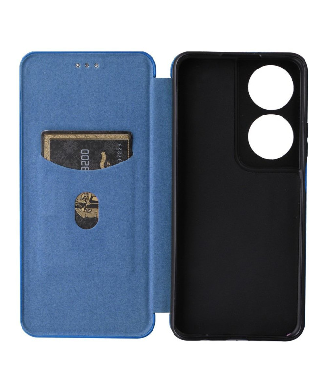 Housse Honor 90 Smart simili cuir fibre de carbone