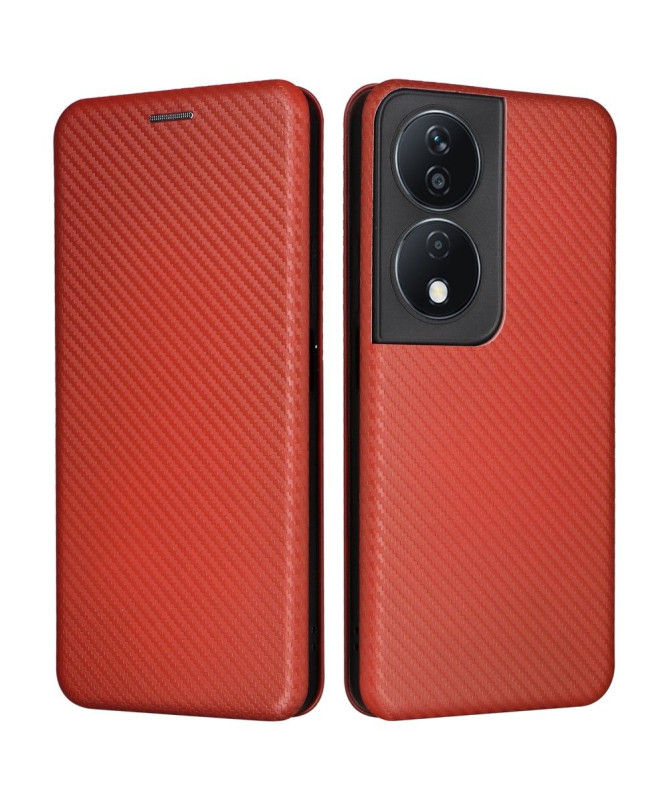 Housse Honor 90 Smart simili cuir fibre de carbone