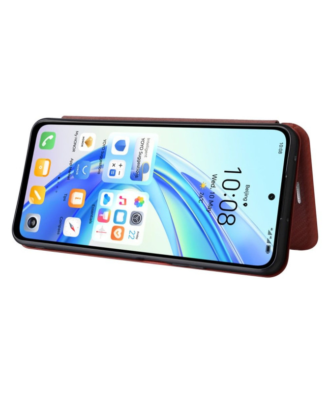 Housse Honor 90 Smart simili cuir fibre de carbone
