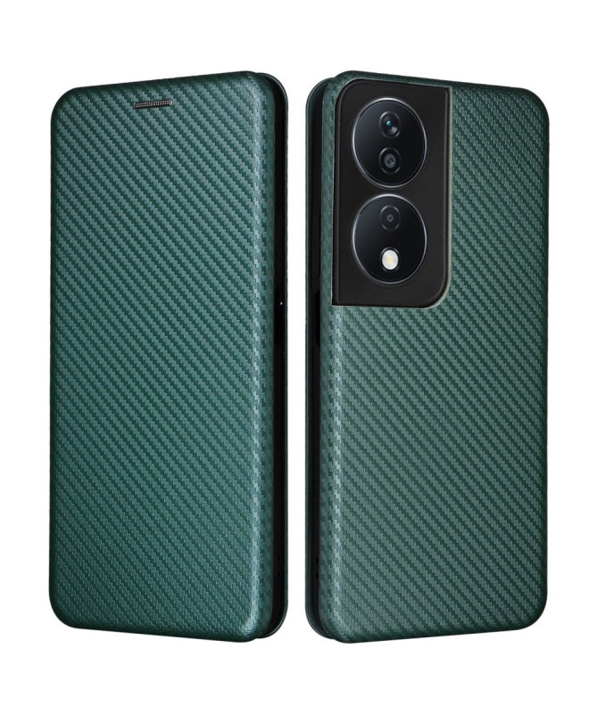 Housse Honor 90 Smart simili cuir fibre de carbone