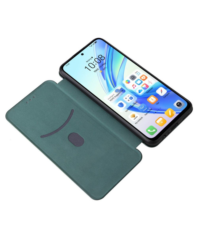 Housse Honor 90 Smart simili cuir fibre de carbone