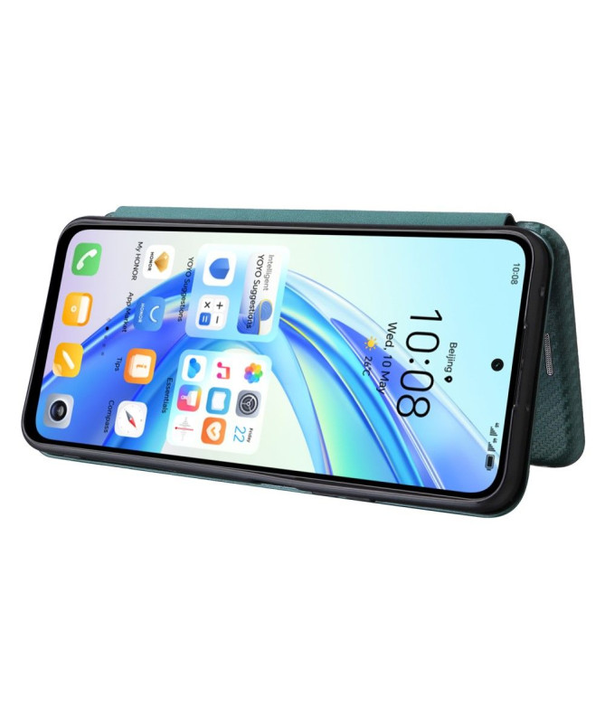 Housse Honor 90 Smart simili cuir fibre de carbone
