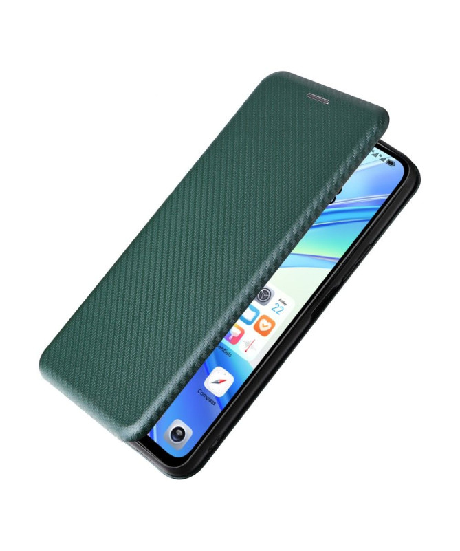 Housse Honor 90 Smart simili cuir fibre de carbone