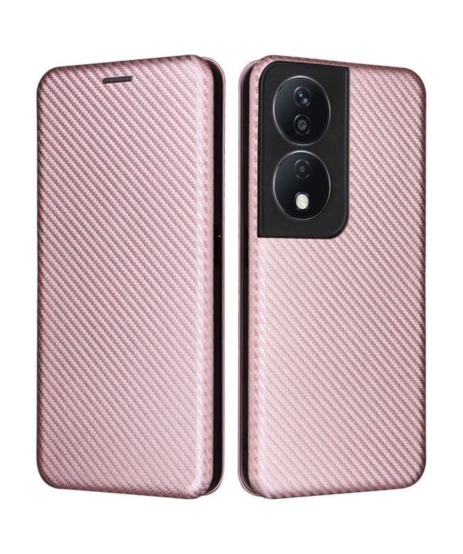 Housse Honor 90 Smart simili cuir fibre de carbone