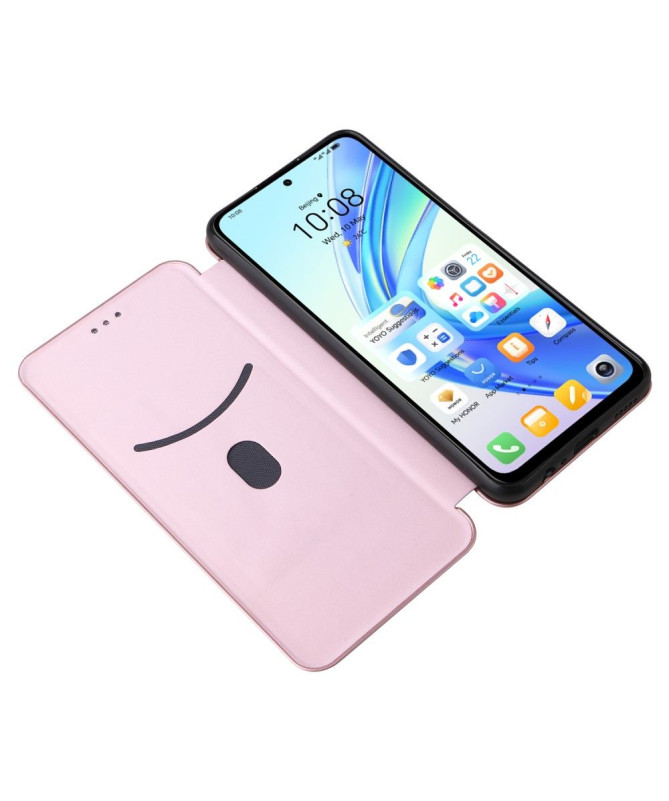 Housse Honor 90 Smart simili cuir fibre de carbone