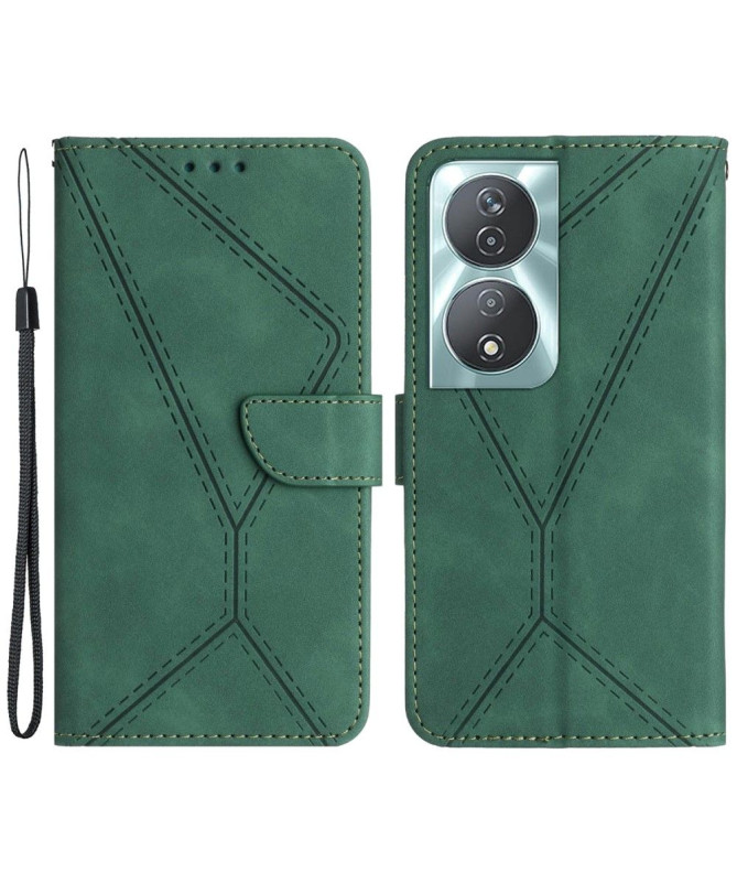 Housse Honor 90 Smart Lines effet cuir rétro