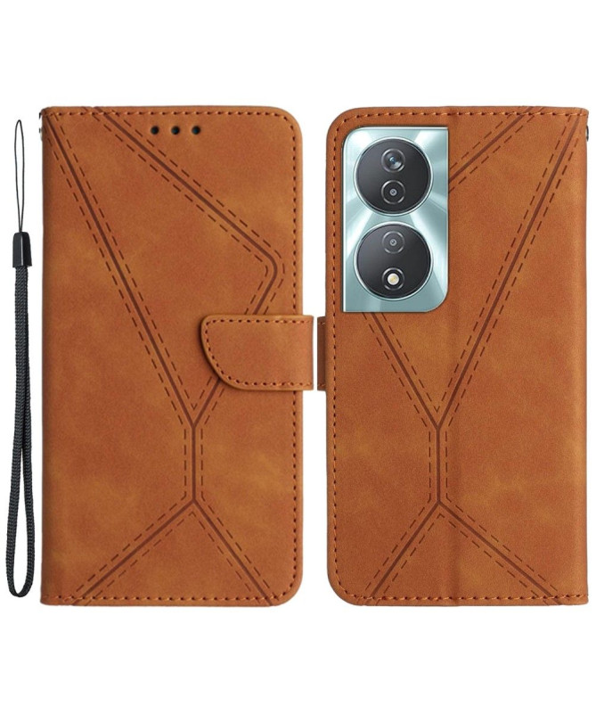 Housse Honor 90 Smart Lines effet cuir rétro