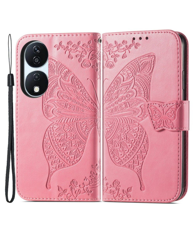 Housse Honor 90 Smart Papillon Relief