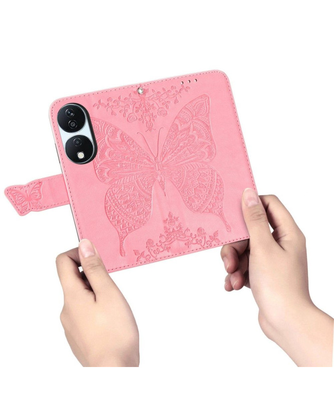 Housse Honor 90 Smart Papillon Relief