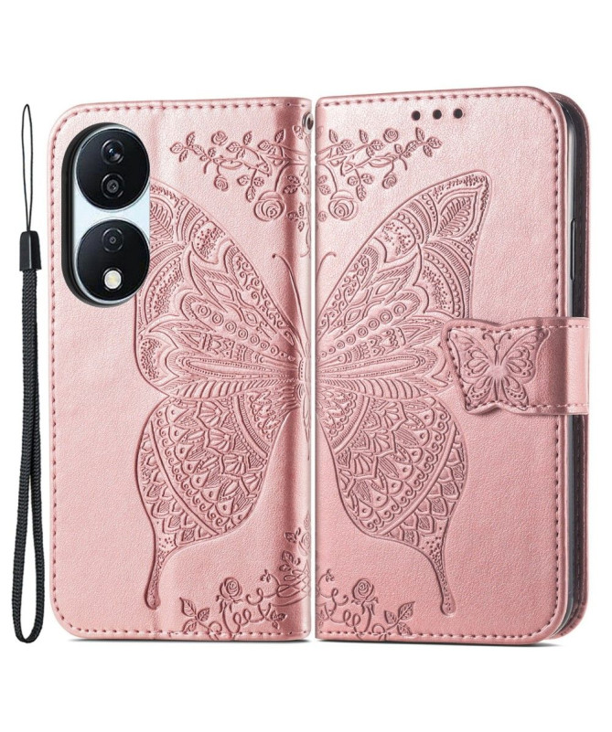 Housse Honor 90 Smart Papillon Relief