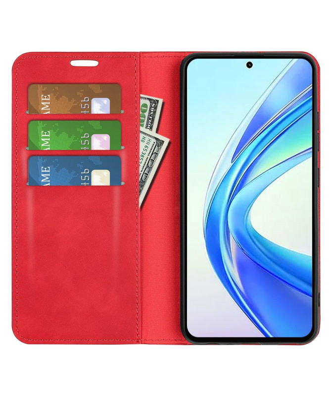 Étui Honor 90 Smart simili cuir fonction stand