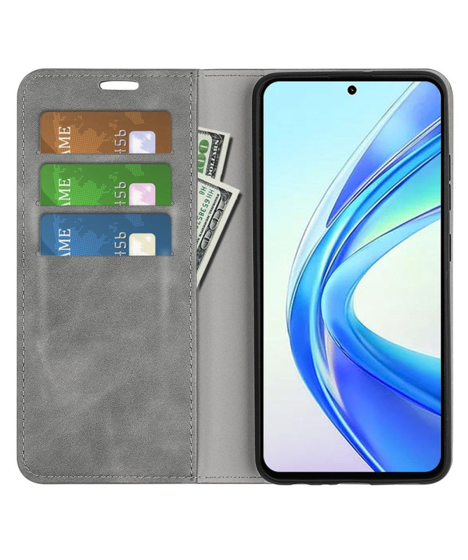 Étui Honor 90 Smart simili cuir fonction stand