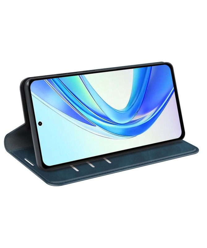 Étui Honor 90 Smart simili cuir fonction stand