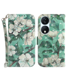 Housse Honor 90 Smart Fleurs Blanches