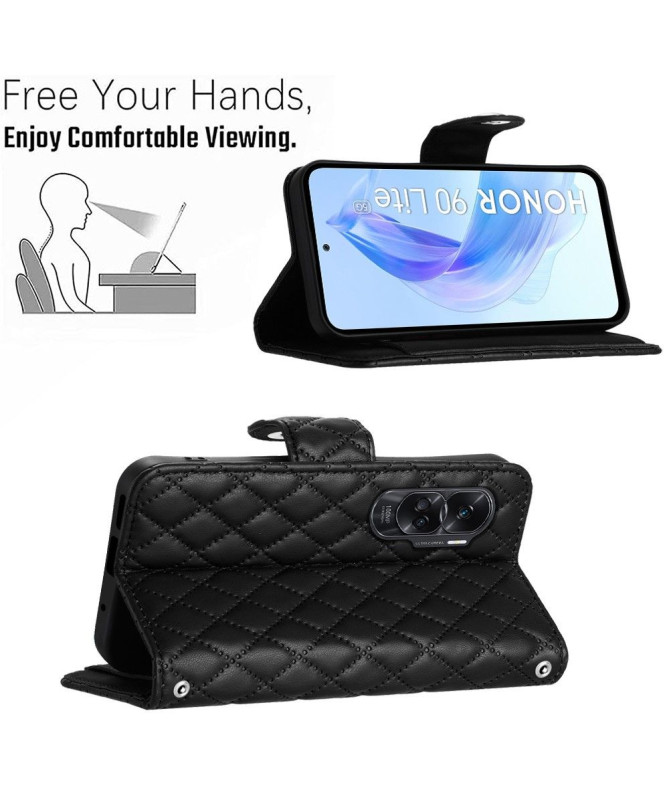 Étui Honor 90 Lite Protection Matelassée à Lanière